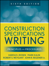 Construction Specifications Writing (eBook): Principles and Procedures